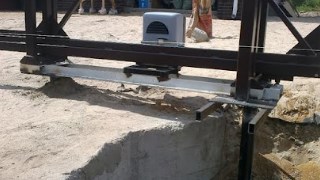 Купить сваи для ворот в Дзержинский. Заказать ворота на сваях под ключ от 21670 руб